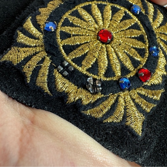 Vintage  80s Rare Dino Valiano Black Gold Adjustable Snap Belt Size 38 - Picture 11 of 13